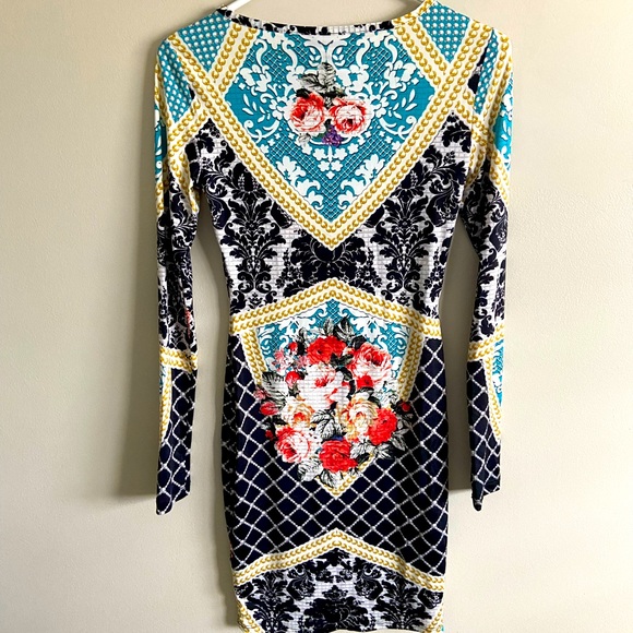 NWT Topshop Body Con Floral Dress - Picture 6 of 6